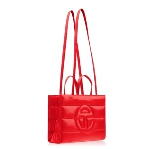 Telfar Medium Puff Shopper Red